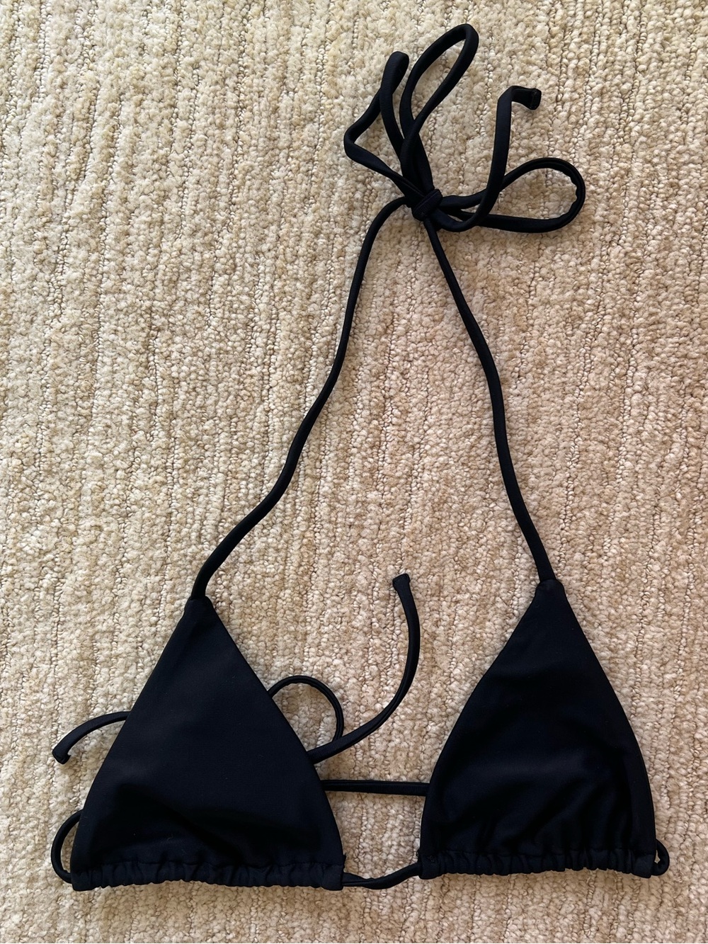 Matteau Classic Black Triangle Bikini Top